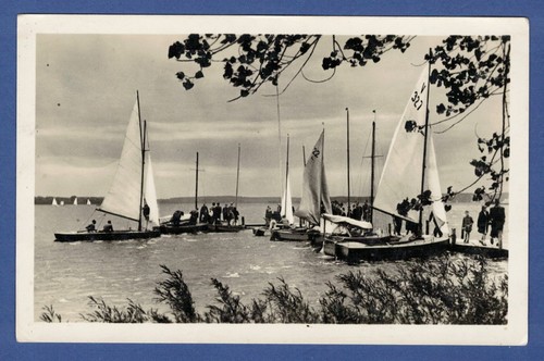 Schwerin 1954 bootssteg - schwerin, am