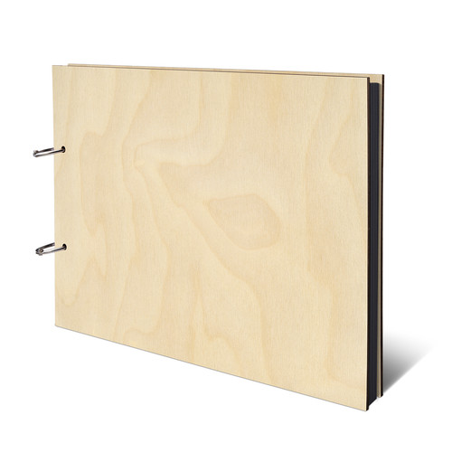 Fotoalbum echtes holz din - din, a4