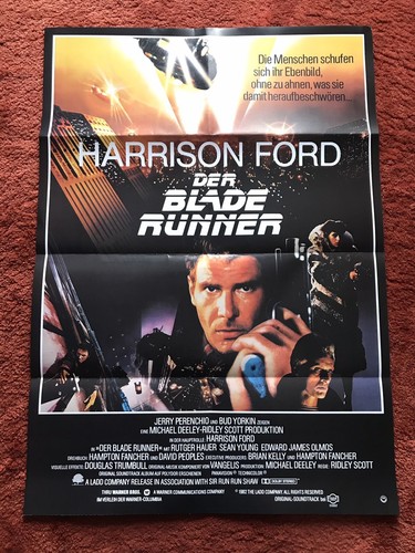 Der blade runner - runner, filmplakat