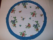 Kissenbezug Kissenhülle Rund 40cm  Durchmesser Dekoration Garten Sofa Neu