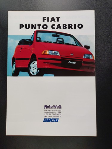 Fiat punto cabrio prospekt - cabrio,