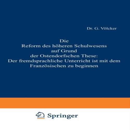 Die reform des hoheren - die,