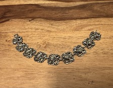 Armband 835 Silber Ornamente  Rosen Armkette Charivari