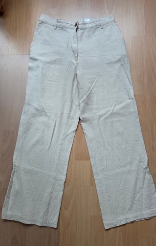 Damenleinenhose beige m - gr.,