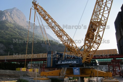 Lkw foto kranwagen blau sarens - foto,