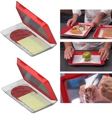 2 x Frischhaltedosen Clever Tray Dose Vorrat Set Vorratsdosen Deckel zum Klick