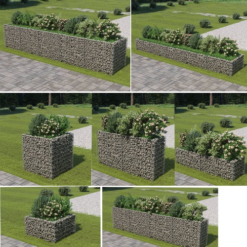 Gabionen pflanzgefäß - gabionen,