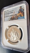 NGC PF 69 ULTRA CAMEO 1982 USA 50C Half Dollar George Washington Silbermünze