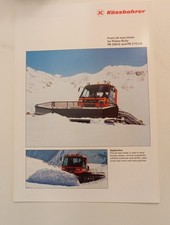 Original Prospekt Kässbohrer Pisten Bully Pistenbully N4 PB200 D PB 270 DS