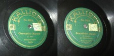 156096 Schellackplatte Kalliope Besenbinder-Marsch + Germania-Marsch Proto