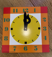 Ravensburger LERNUHR - eckig - Pappe - farbig Spieluhr Uhrlernen Uhr lesen