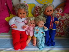 4 süße Puppen ab 60 er Jahre mit Originalkleidung Herzlieb Maunkeline Heike 34