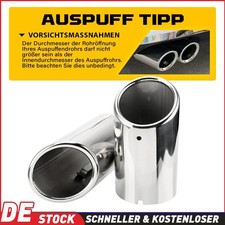 Auspuff Blende Edelstahl