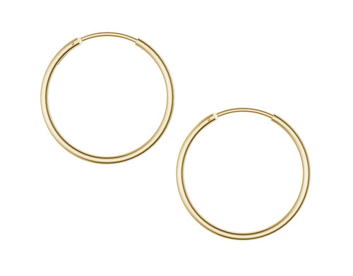 Echt gold 333 creolen - gold,