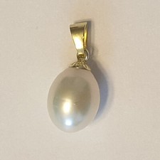 Echt Gold 333 Klassische Perle