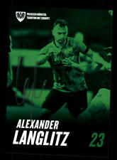 Alexander Langlitz  Autogrammkarte Preußen Münster 2021-22 Original Signiert