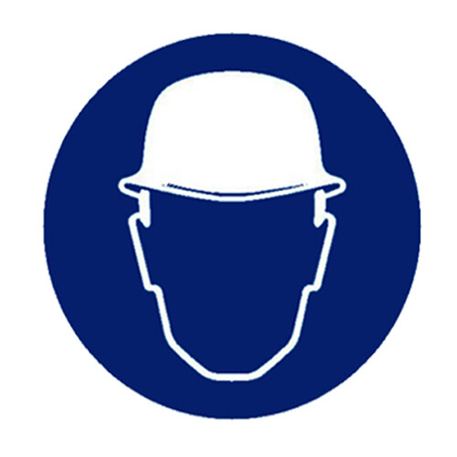 Gebotszeichen kopfschutz - gebotszeichen,