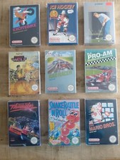 Sammlung NES 9 Spiele OVP Nintendo Mario Bros DaysOfThunder Excitebike Konvolut