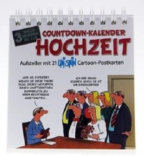 Uli Stein-Countdown Kalender Hochzeit mit 21 Cartoon-Postkarten z. versenden