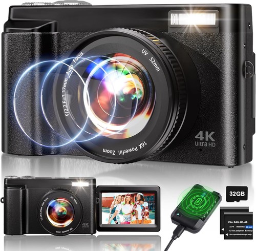 48mp digitalkamera 16x - 4k,