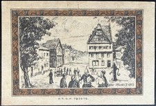 50 Pfennig Brühl bei Köln Serienschein Notgeld Gutschein  15.11.b