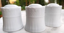 3  schöne, weisse  Porzellan