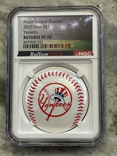 2025 niue silver mlb - silver, new