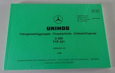 Ersatzteilkatalog / Bildkatalog Mercedes Benz Unimog U 600 Typ 421 Stand 11/1980