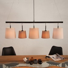 Moderne Hängeleuchte LEVELS 100cm braun beige Pendelleuchte Design by KARE