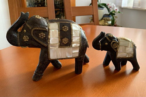 2er set elefant - elefant, dekofigur