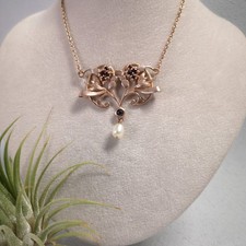 Jugendstil Granat Collier