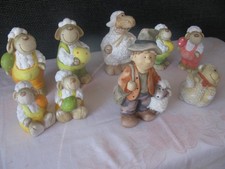 Deko, Schäfer mit Schafherde