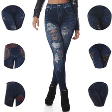 Jeggings Hoher Bund Jeanslook