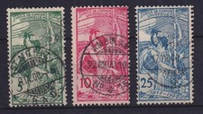 Schweiz 1900 Weltpostverein Mi.-Nr. 71-73 gestempelt 