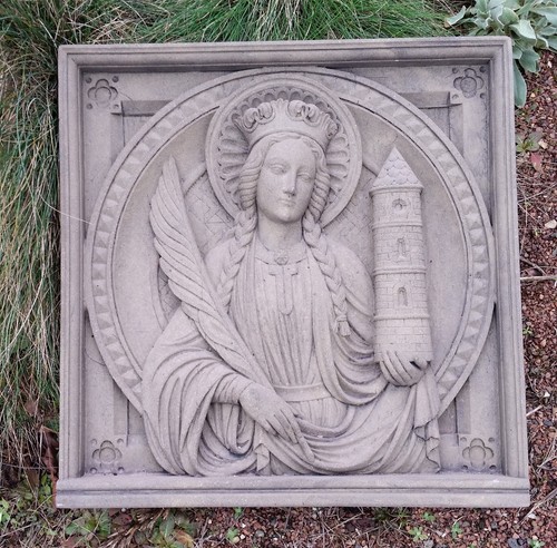 Heilige barbara wandbild - heilige,