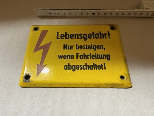 Reichsbahn schild emaille - reichsbahn,