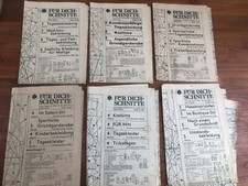 Schnittmuster-Bogen 6x von 1978 Für-Dich-Schnitte nähen Handarbeit DDR vintage