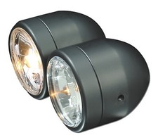 Doppel Scheinwerfer schwarz