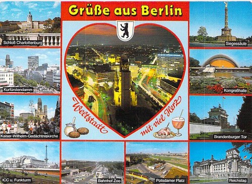 Berlin west funkturm - ak,