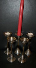 5 x Edelstahl Kerzenleuchter