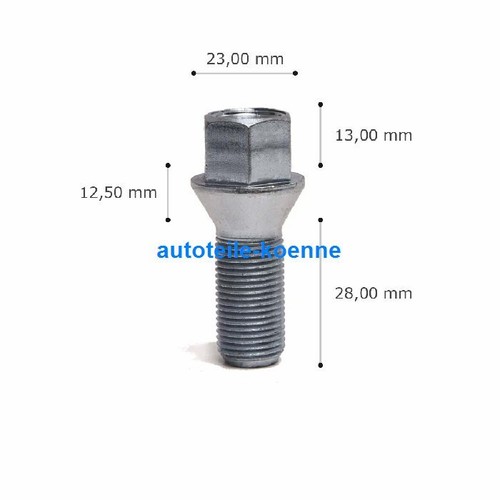 Radschraube m14x1 länge - 4x,