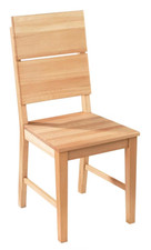  Linea Natura Esszimmerstuhl, gebraucht, Kernbuche massiv,  42x95,5x52