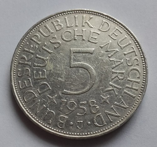 Deutsche mark 1958 j - 5, dm