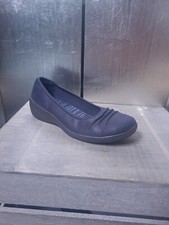 Neuwertige SKECHERS Ballerinas Gr 38 dunkelblau Halbschuhe Sneakers Slipper 1436