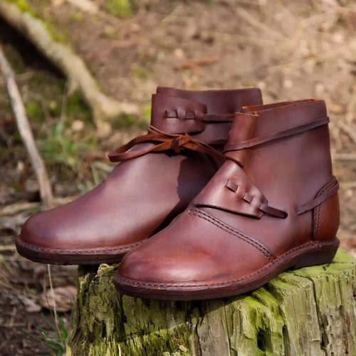 Mittelalter leder stiefel - stiefel, |
