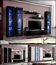 Anbauwand wohnwand wohnzimmer - wohnwand,