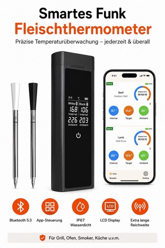 Grillthermometer mit sonden - grillthermometer, 2
