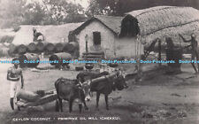 R694686 Ceylon Kokosnuss. Primitive Ölmühle. Chekku. Kaiserliches Institut. Watkinso