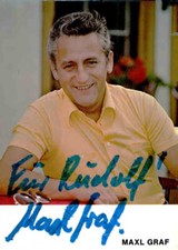 MAXL GRAF † Originalautogramm mit persönlicher Widmung # Schauspieler