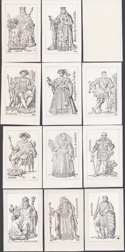 Cartes historiques dames - cartes,